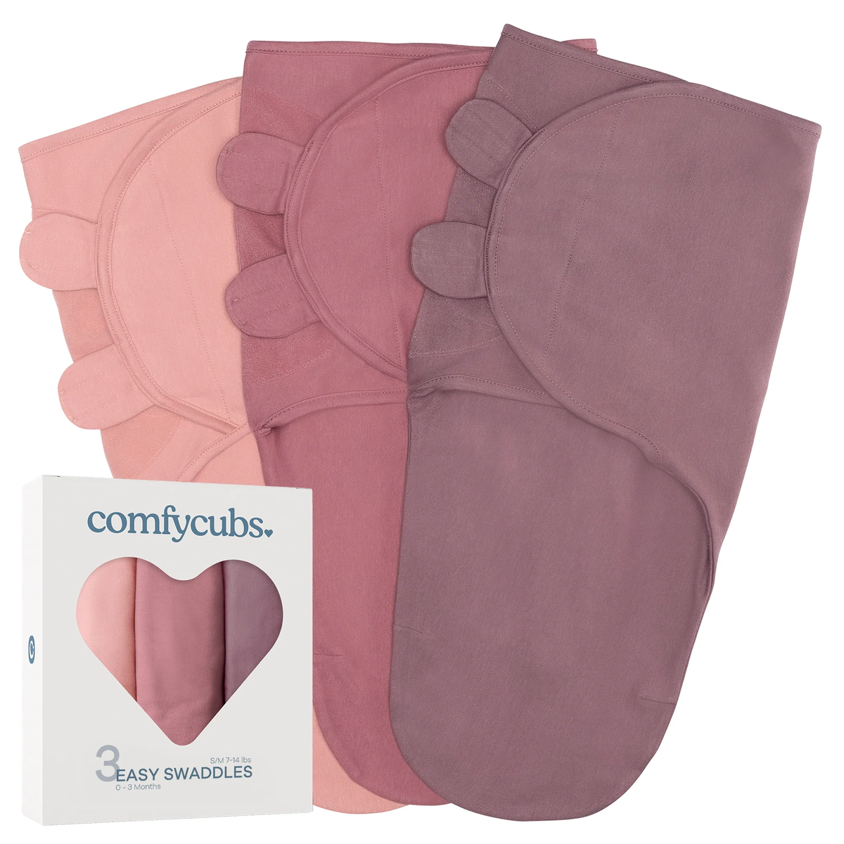 Easy Swaddle Blanket 3pk 0-3m