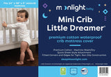 Moonlight Mini Crib Little Dreamer Premium Cotton Waterproof Mattress Cover