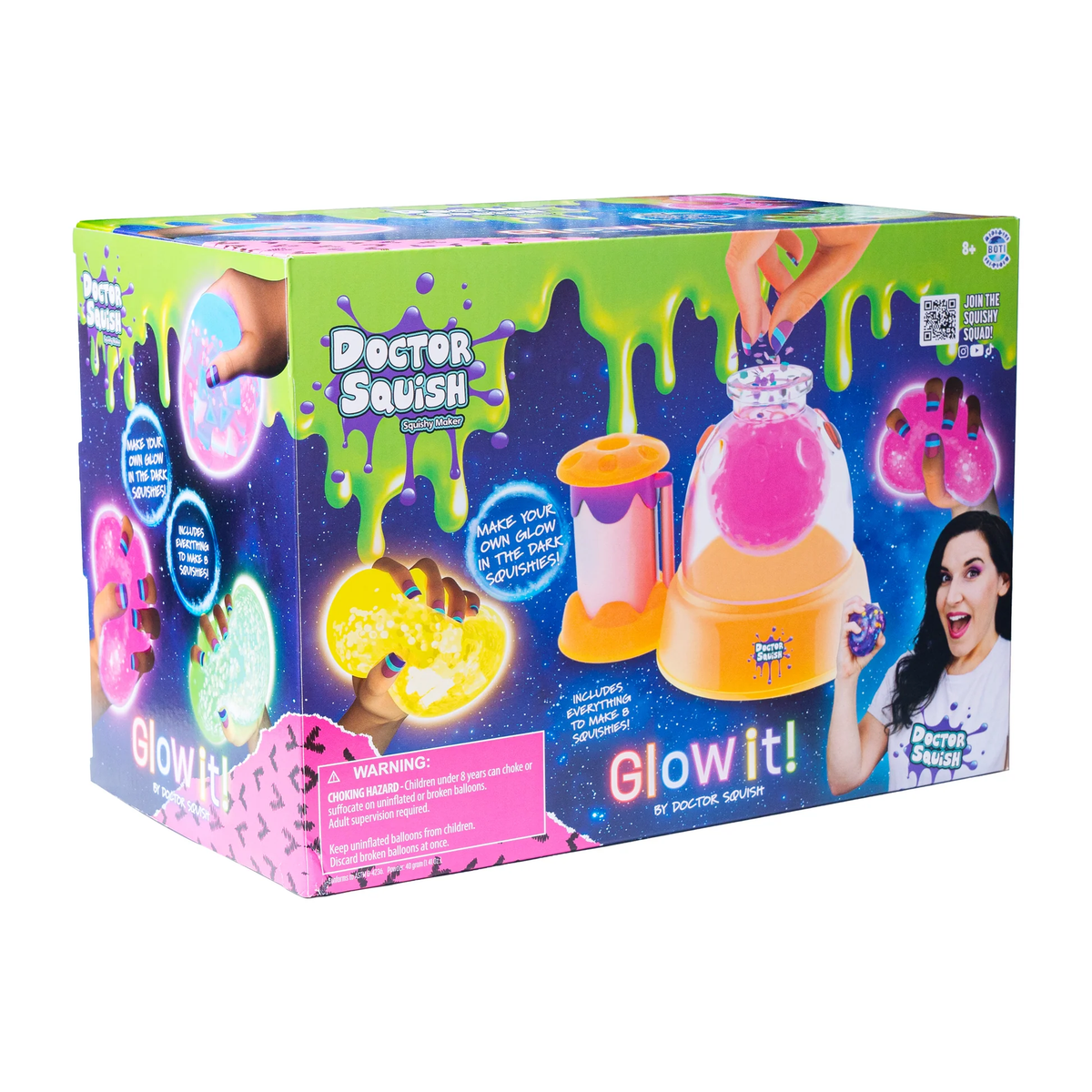 Doctor Squish Squishy Maker Station, Glow It! Edition