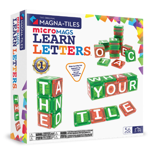 Magnatiles Learn Letters