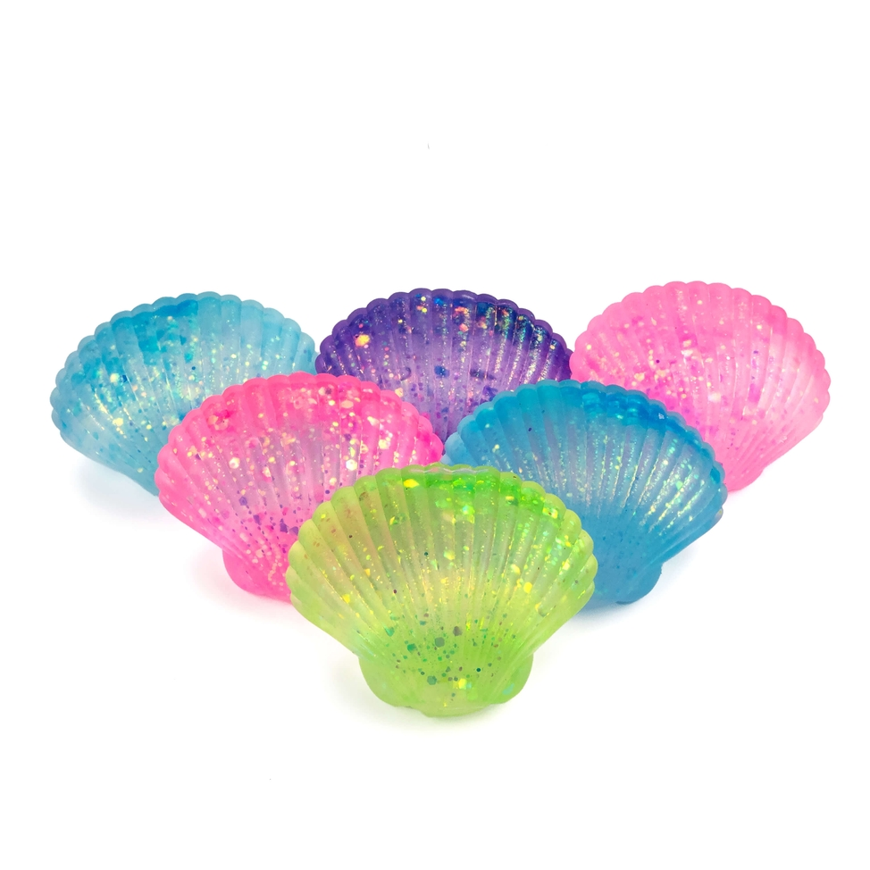 Squishy Seashells By the Seashore Sensory Toy