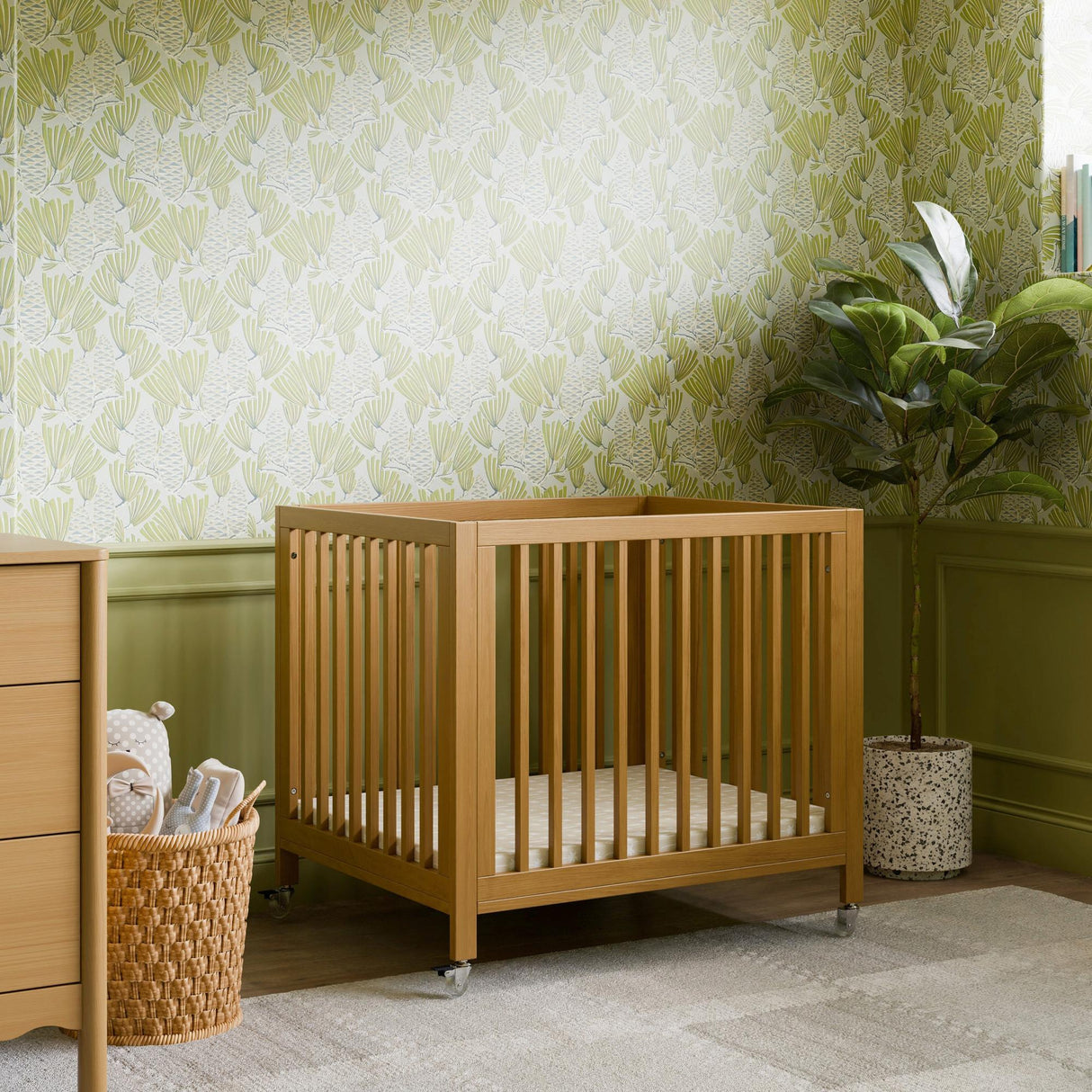 Babyletto Rolli 9-in-1 Convertible All-Stages Crib with Bassinet & Toddler Bed Conversion Kits