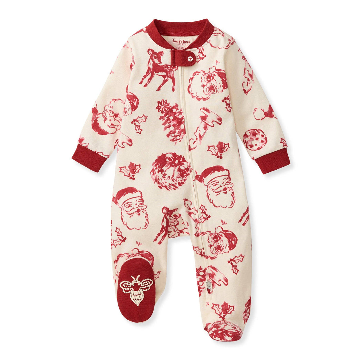Nostalgic Christmas Organic Cotton Sleep & Play Footed