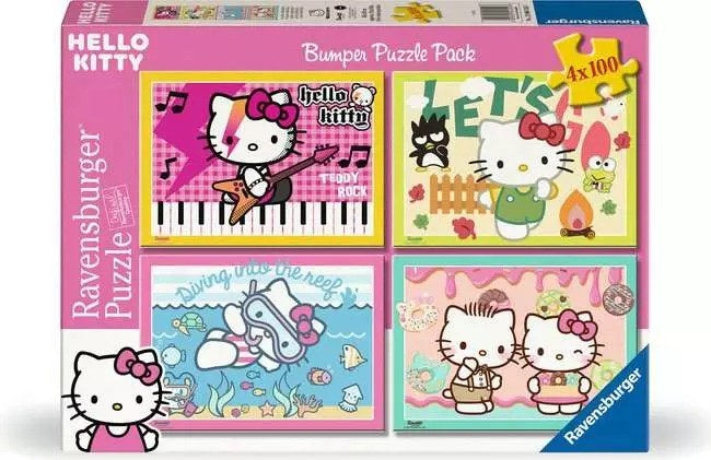 Hello Kitty Bumper 4x100pc Puzzle