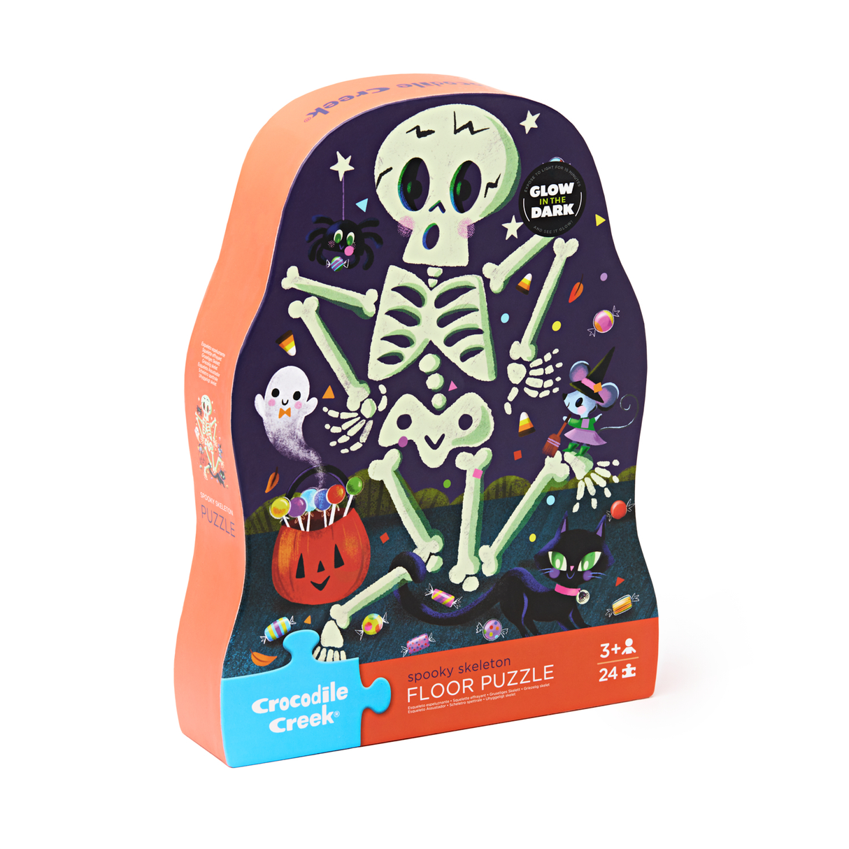 24 pc Shape Box Puzzle/Spooky Skeleton