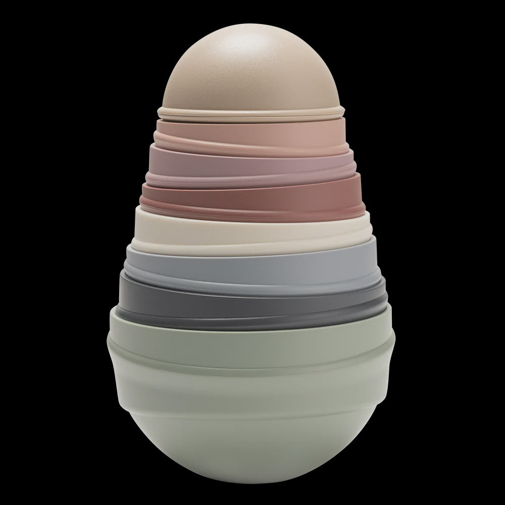 Wobbly Tower Pastel Rainbow