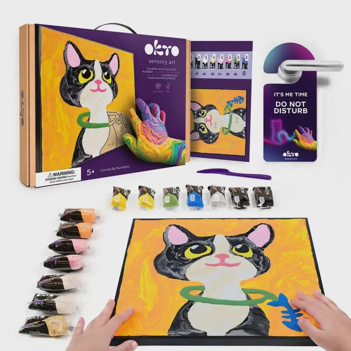 Okto Clay By Numbers Cat