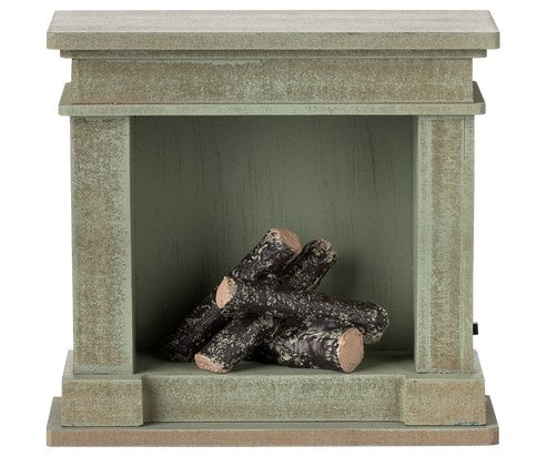 Fireplace Dusty Green