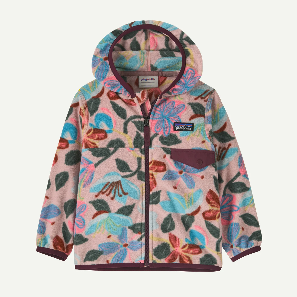 Baby Micro D Snap-T Jacket Fuzzy Mauve
