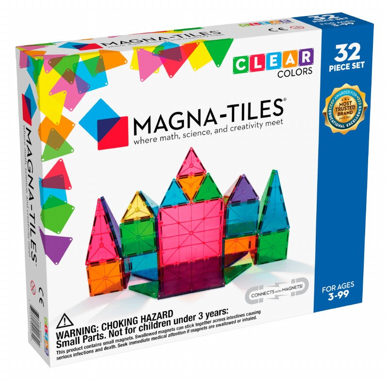 Magna-Tiles Clear Colors 32pc