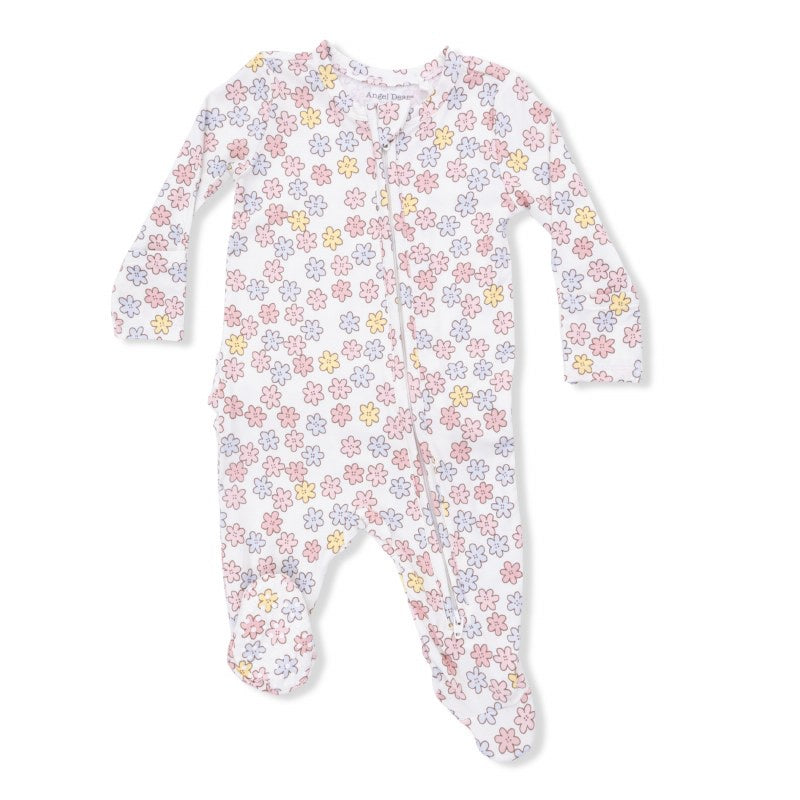 Zipper Footie Floral