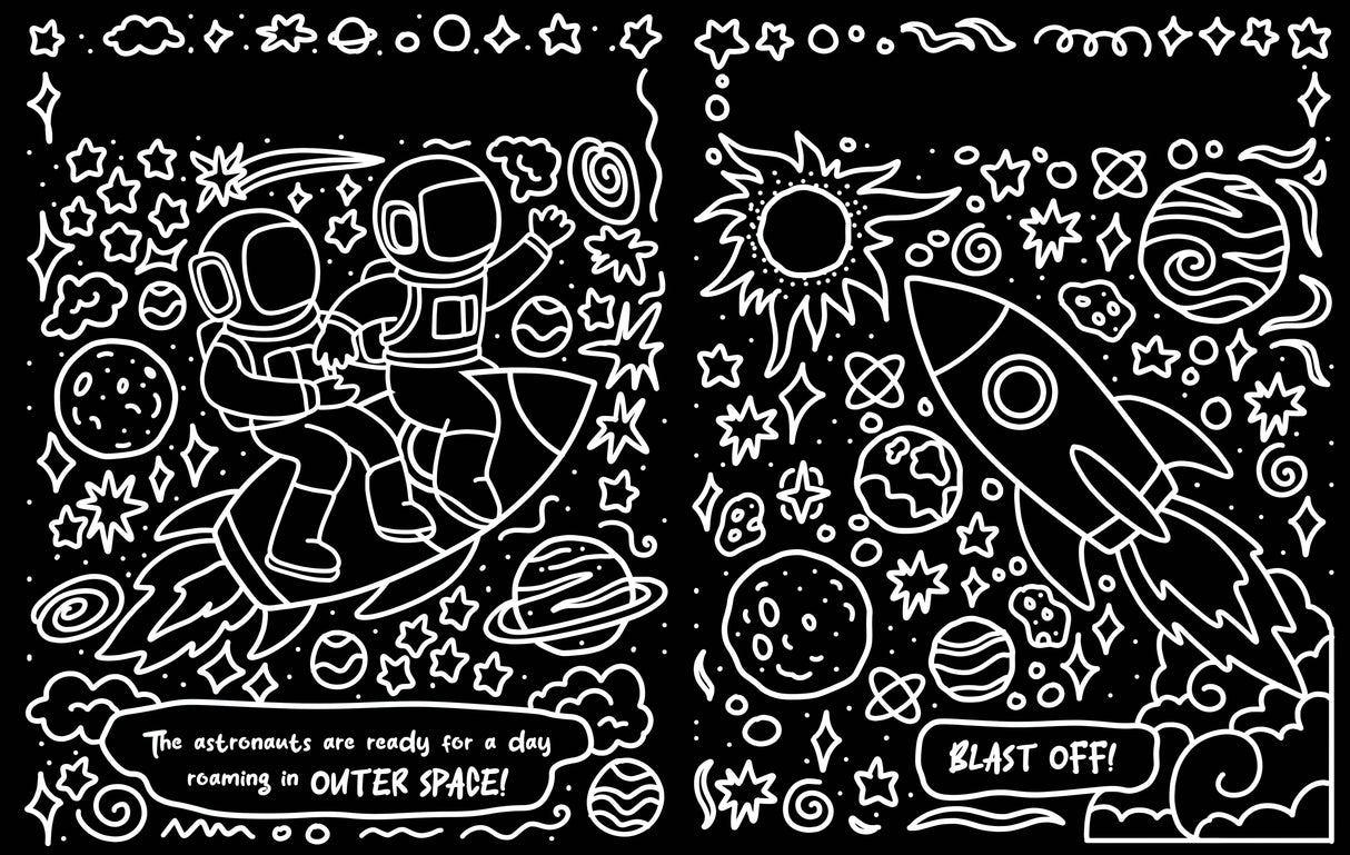 Neon Doodles Books - Space