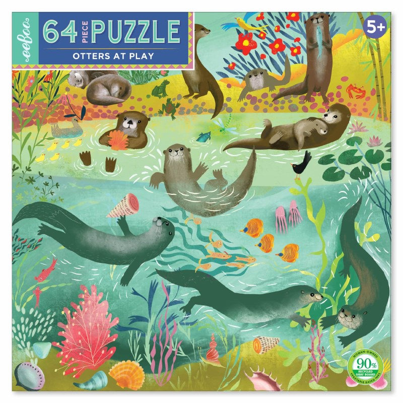 Otters at Play 64pc Puzzzle