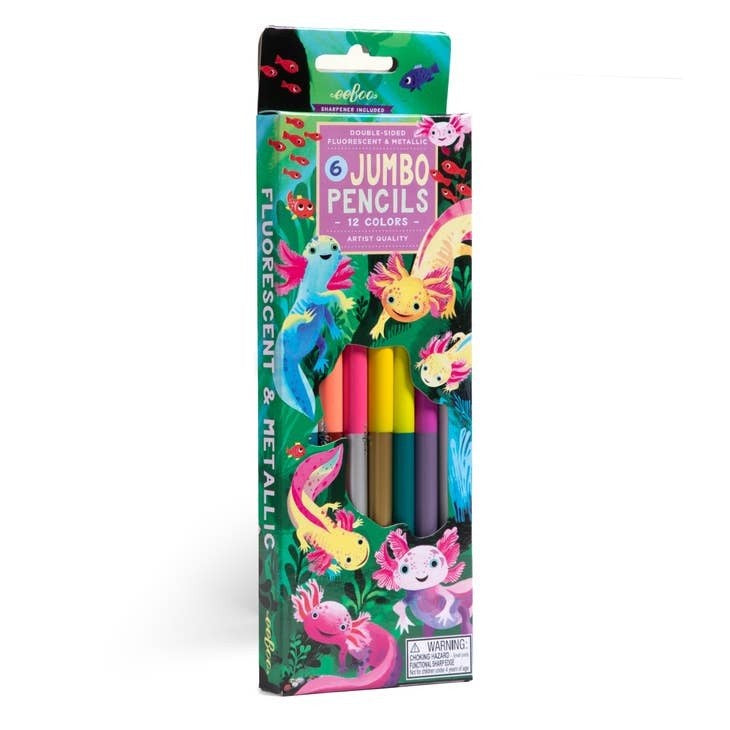 Axolotl 6 Jumbo Pencils
