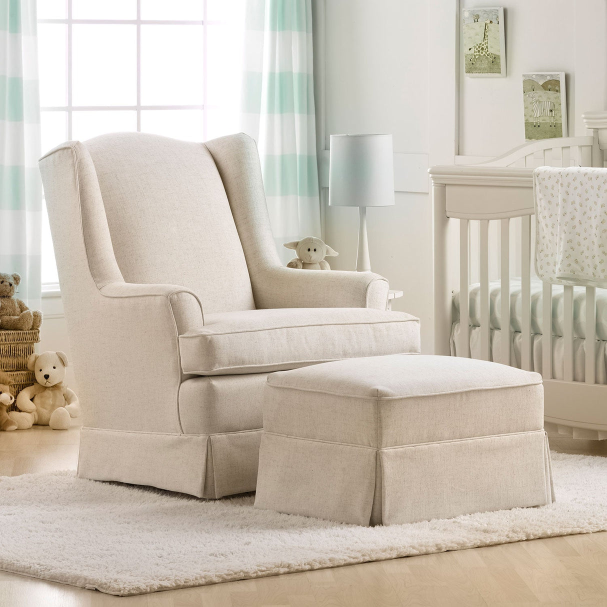 Storytime Glide Ottoman for Natasha & Quinn Gliders