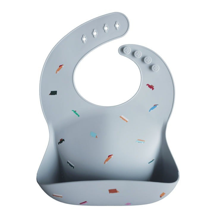 Silicone Baby Bib Retro Cars