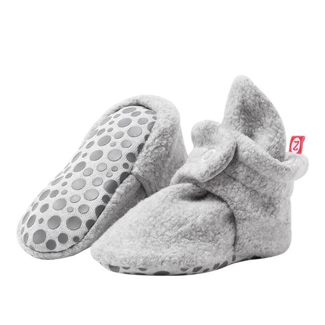 Cozie Gripper Booties Heather