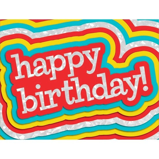 Birthday Words Gift Enclosure