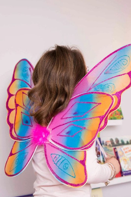 Glitter Rainbow Wings Fuchsia