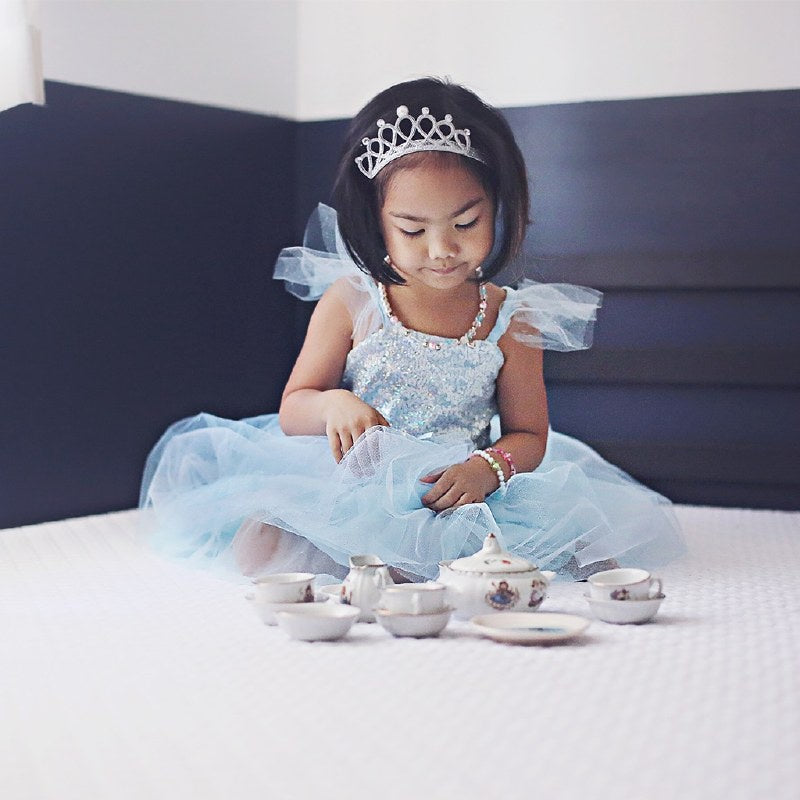 Sequin Princess Dress Blue