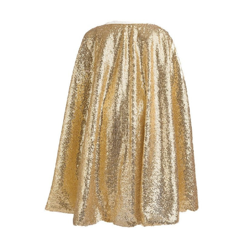Gracious Gold Sequins Cape 5-6