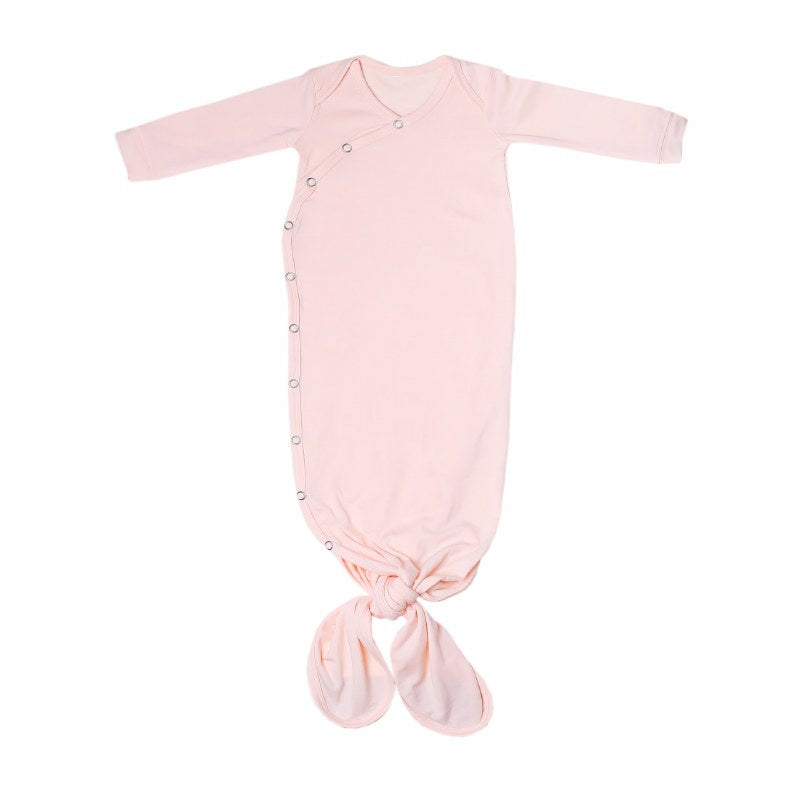 NEWBORN KNOTTED GOWN - BLUSH