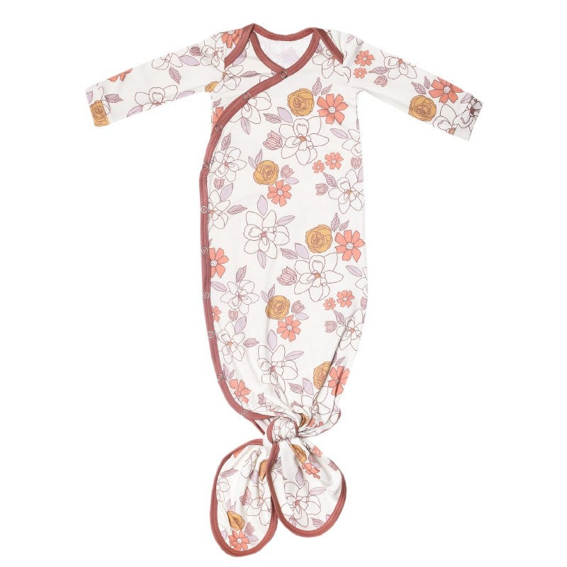 NEWBORN KNOTTED GOWN - FERRA