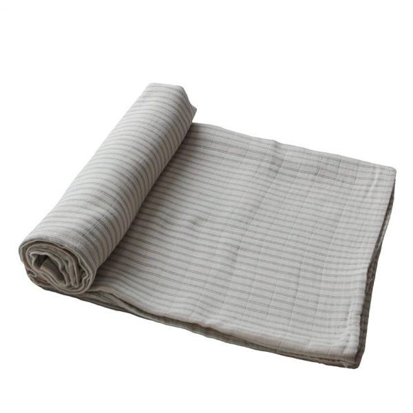 Muslin Swaddle Sage Stripe