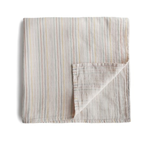 Muslin Swaddle Retro Stripe