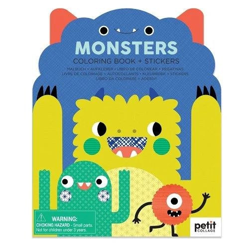Monsters Coloring Book and Sti