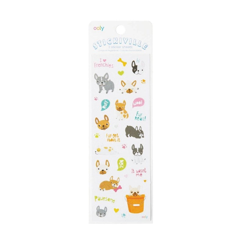 Stickiville Stickers: Frenchies - Skinny (2 Sheets)