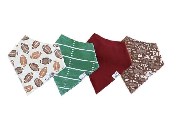 4 PACK BABY BANDANA BIBS - BLITZ