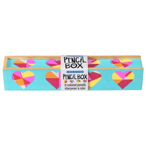 Quilted Heart Pencil Box
