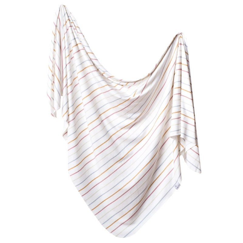 KNIT SWADDLE BLANKET - PIPER