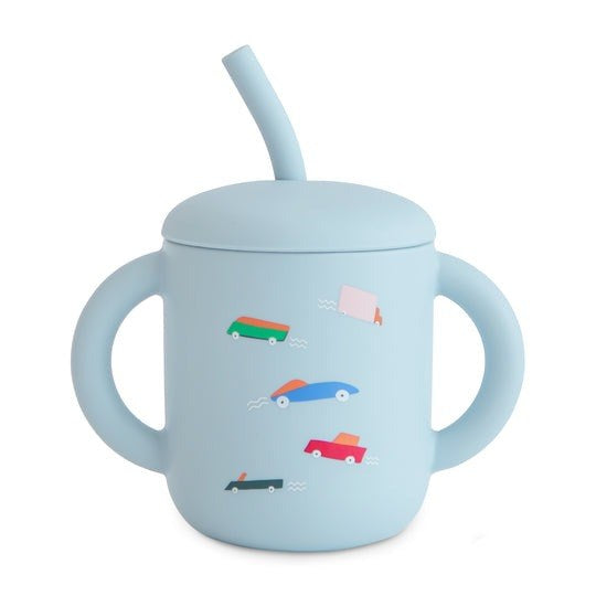 Straw Training Cup Retro Cars