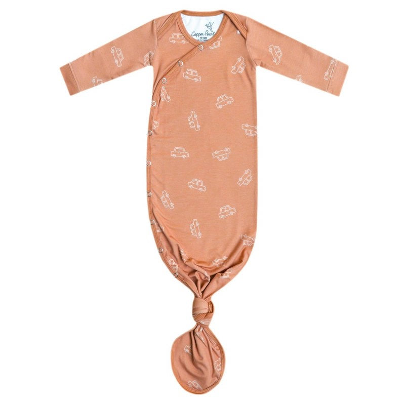 Newborn Knotted Gown Cooper