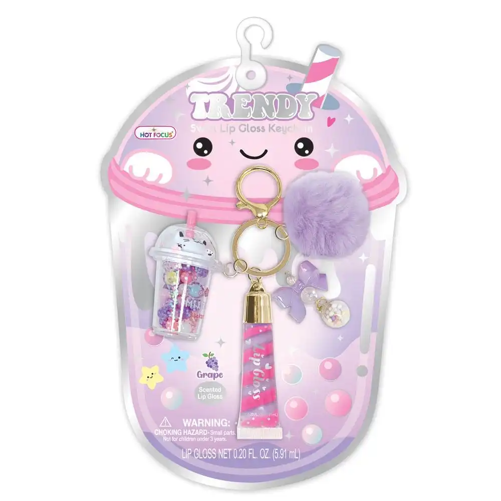 Boba Key Chain Lip Gloss
