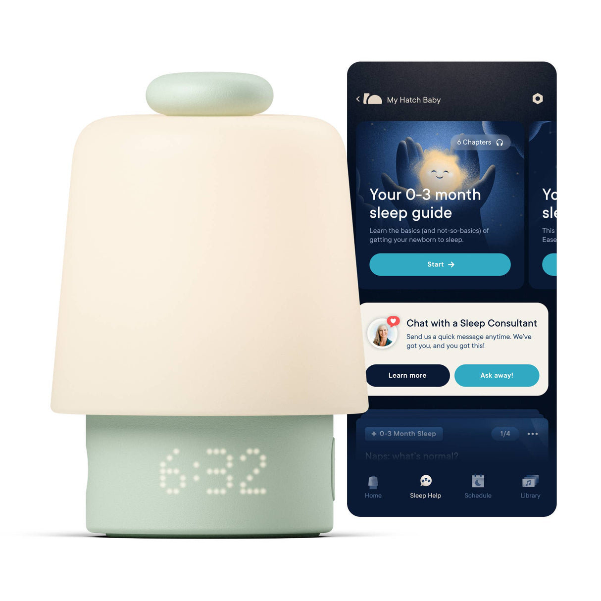 Hatch Baby Sleep Support, Sound Machine & Night Light