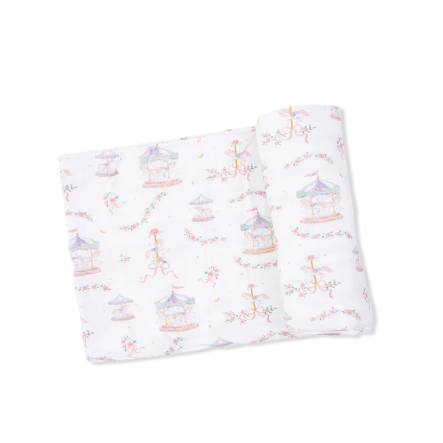 Carousel with Bows Blanket