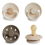 FRIGG Natural Rubber Pacifier 4-Pack 6-18 Months