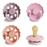 FRIGG Natural Rubber Pacifier 4-Pack 0-6 Months