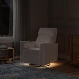 Monogram by Namesake Willa Deluxe Power Recliner and Swivel Glider with Heat + Massage | Ivory Corduroy