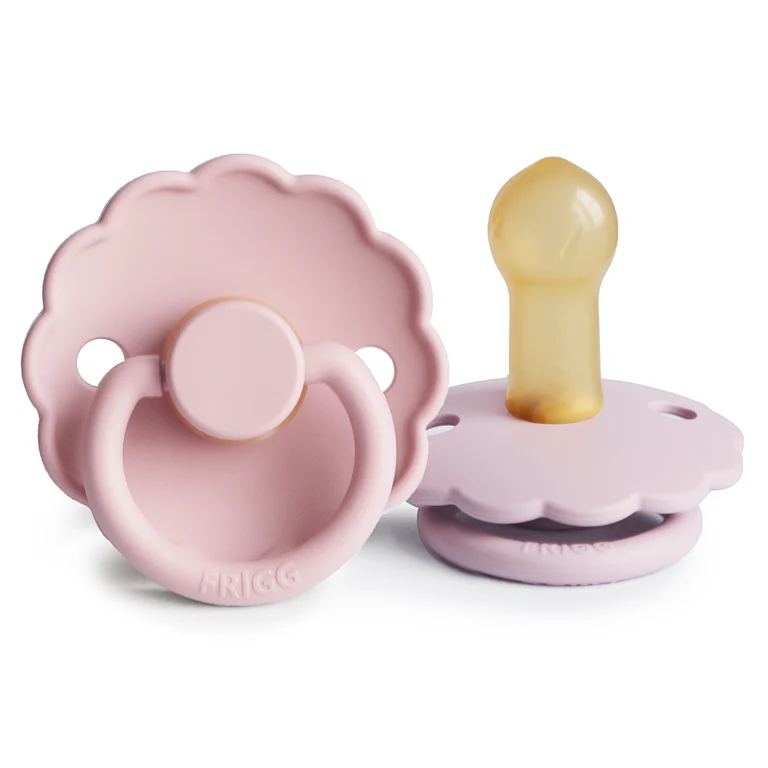 FRIGG Daisy Natural Rubber Pacifier 2-Pack 6-18 Months