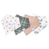 4 Pack Baby Bandana Bibs