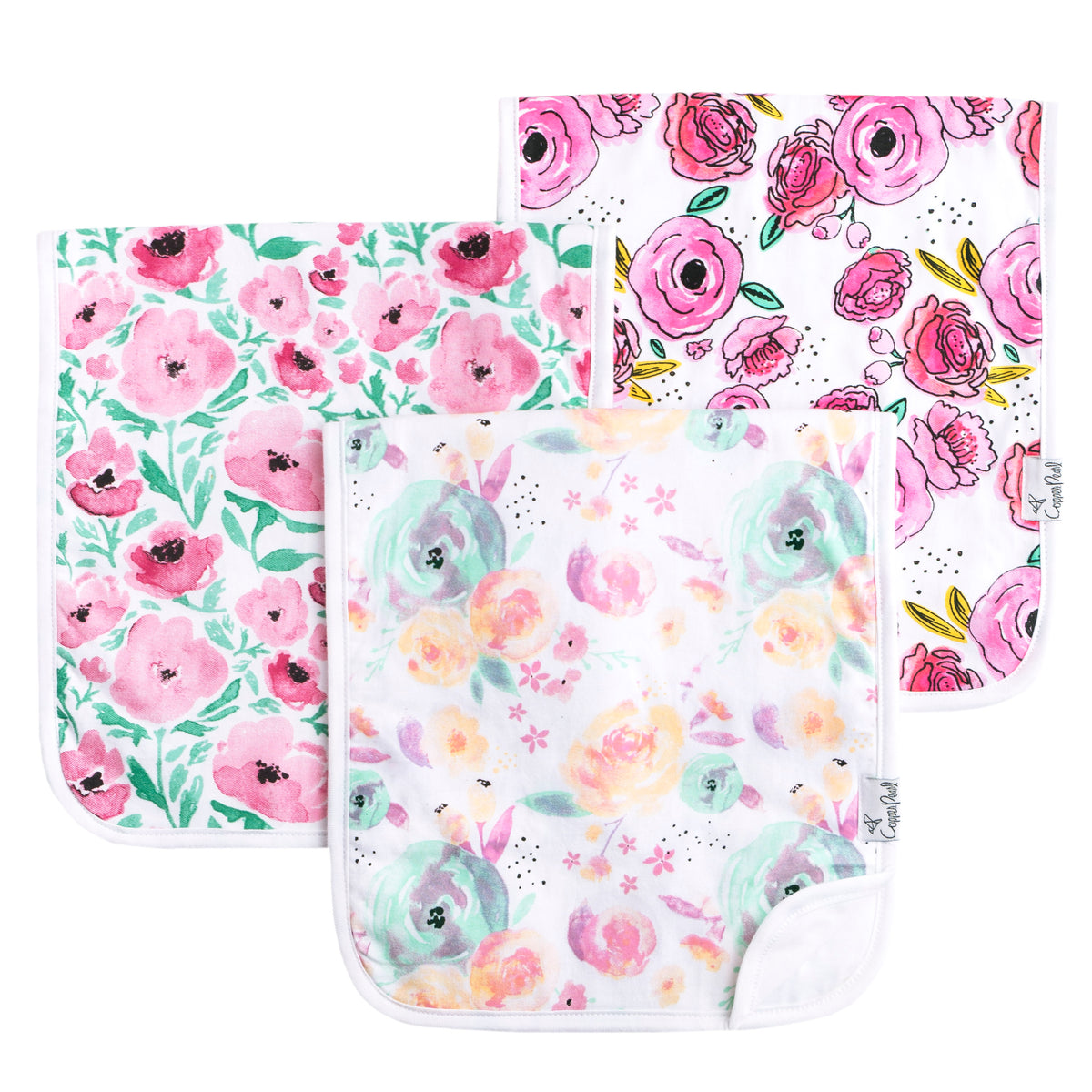 3 Pack Premium Burp Cloths