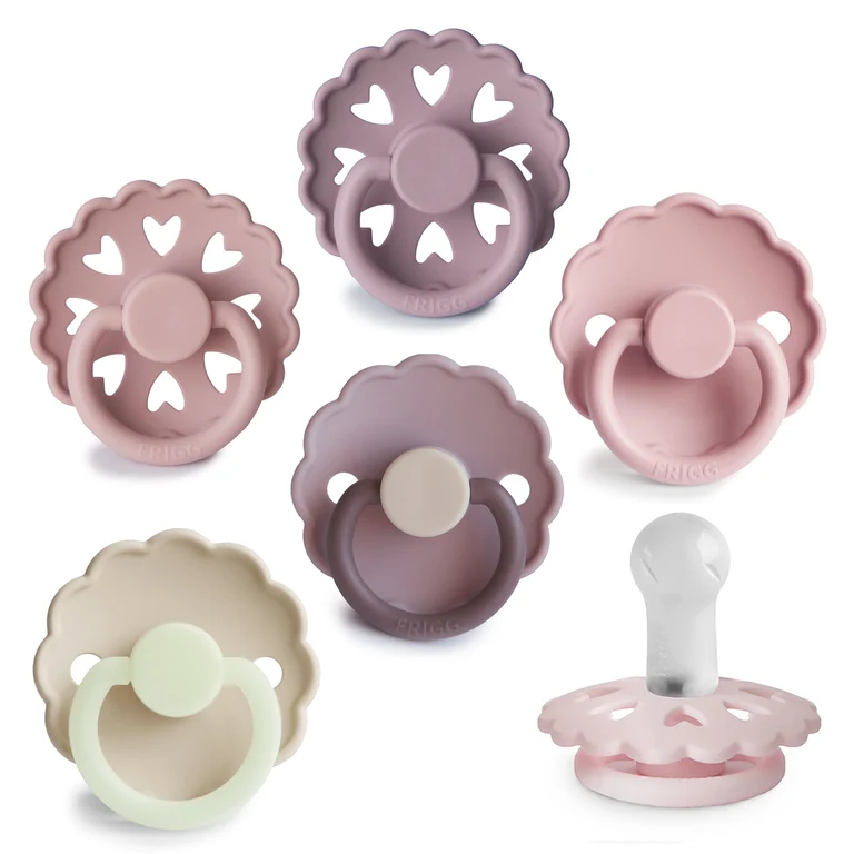 FRIGG Silicone Pacifier 6-Pack 6-18 Months