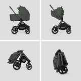 Silver Cross Breez Compact Stroller + Folding Bassinet Bundle