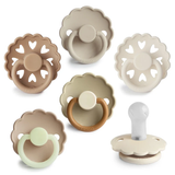 FRIGG Silicone Pacifier 6-Pack 6-18 Months