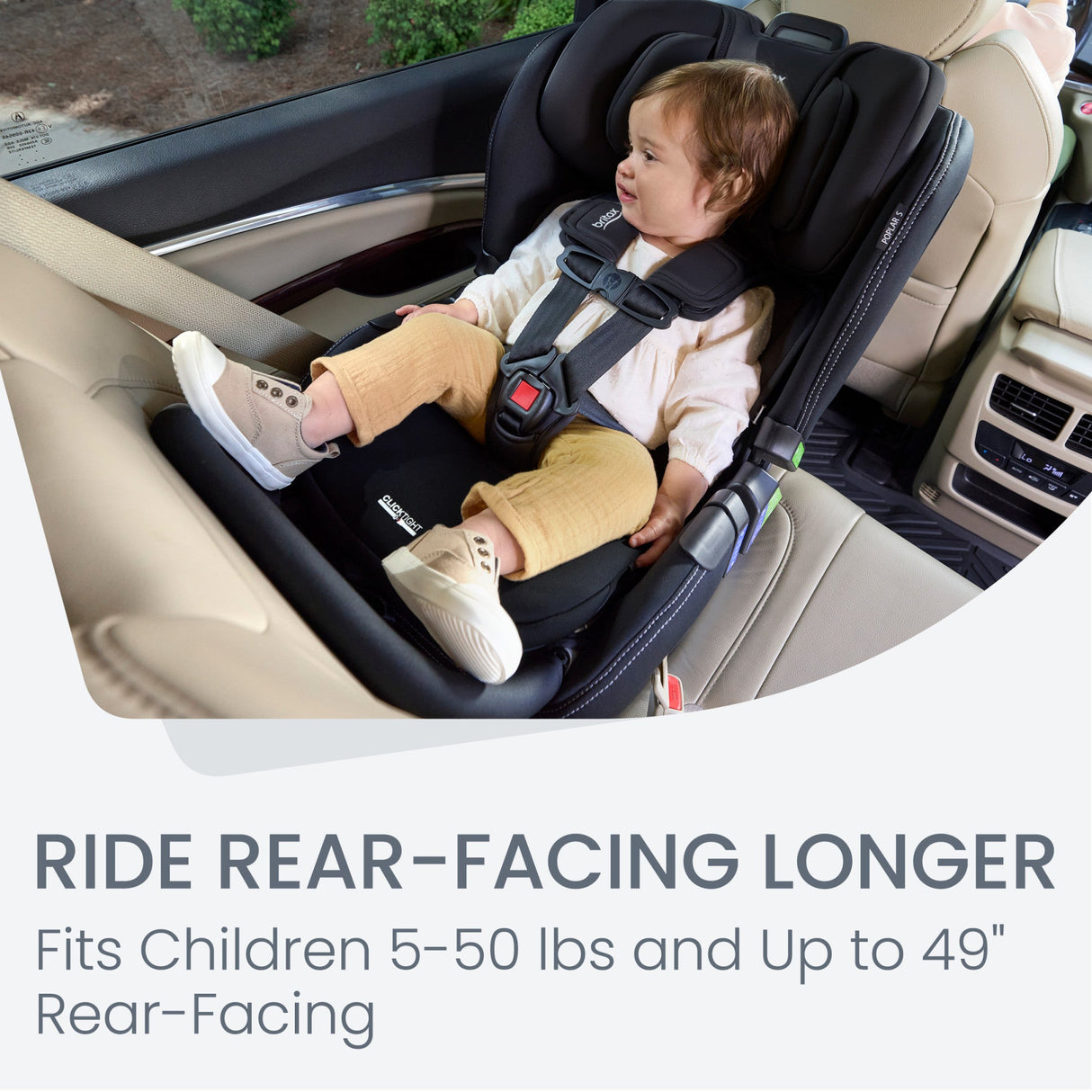 Britax Poplar S Convertible 2-in-1 Car Seat with ClickTight