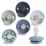 FRIGG Silicone Pacifier 6-Pack 6-18 Months